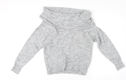 Womens UK Size XS H&M Grey Pullover Jumper