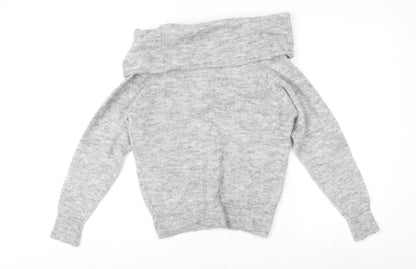 Womens UK Size XS H&M Grey Pullover Jumper