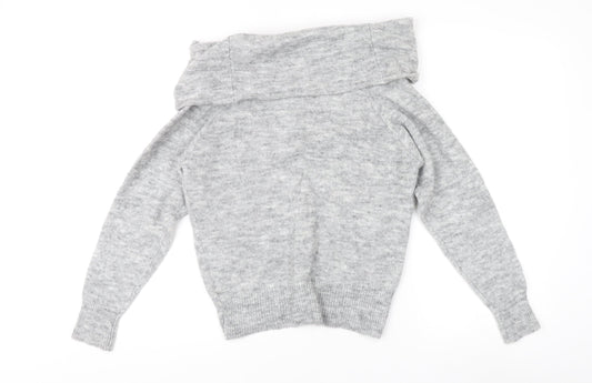 Womens UK Size XS H&M Grey Pullover Jumper