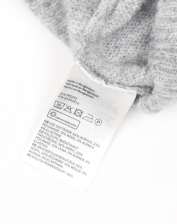 Womens UK Size XS H&M Grey Pullover Jumper
