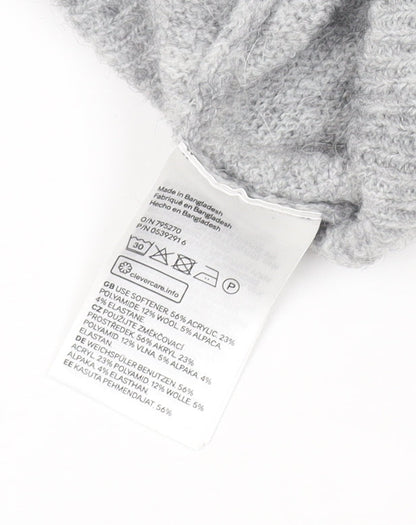 Womens UK Size XS H&M Grey Pullover Jumper