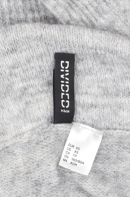 Womens UK Size XS H&M Grey Pullover Jumper