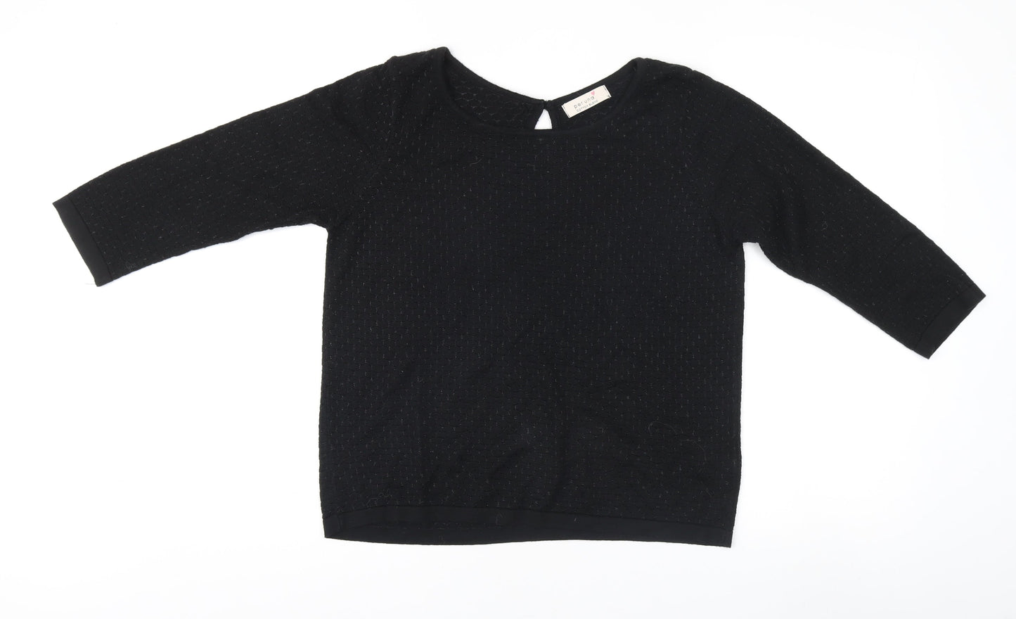 Womens UK Size 12 Marks and Spencer Black Pullover Jumper
