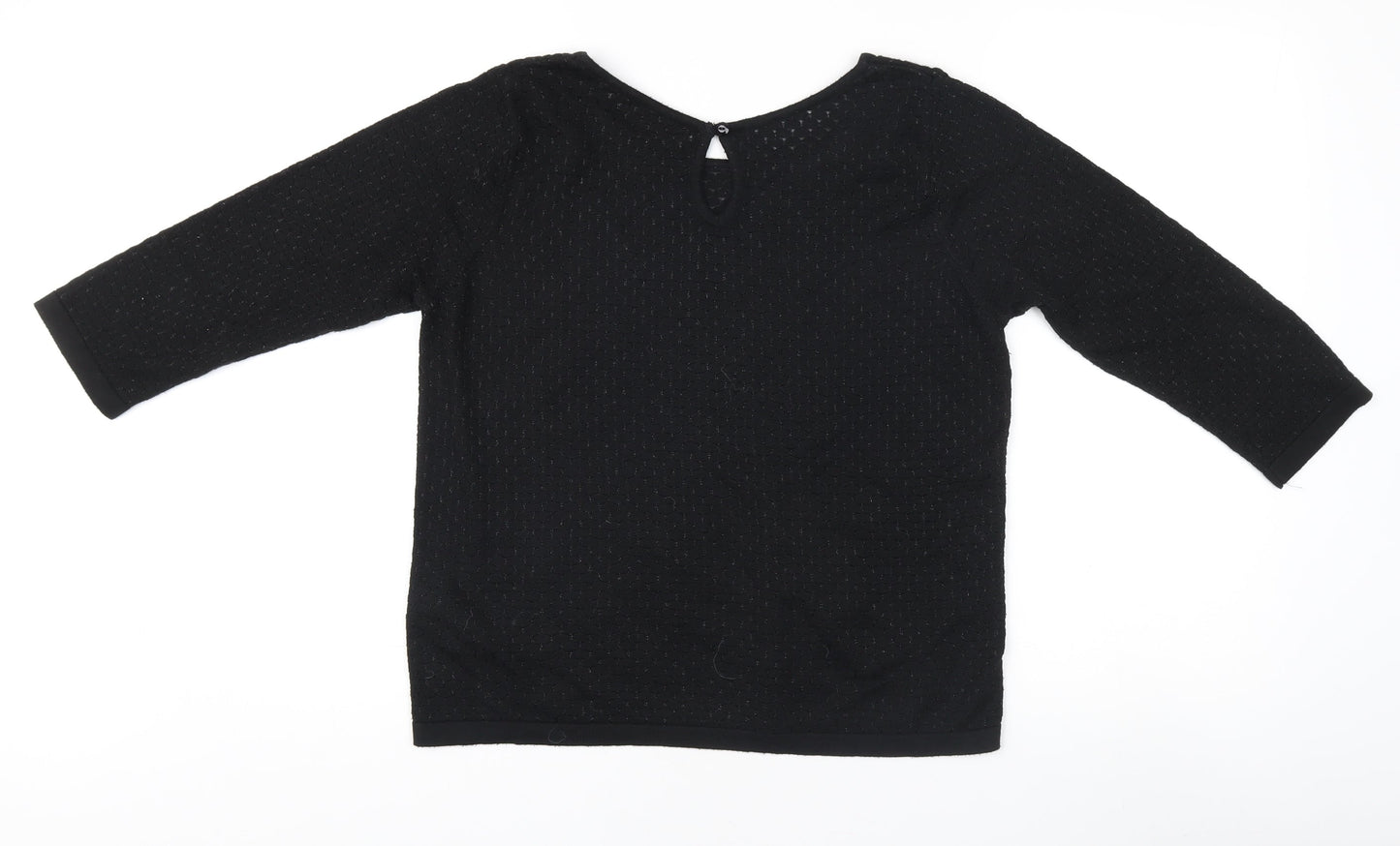 Womens UK Size 12 Marks and Spencer Black Pullover Jumper