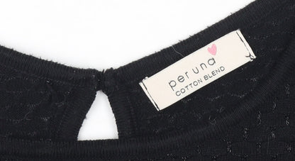 Womens UK Size 12 Marks and Spencer Black Pullover Jumper