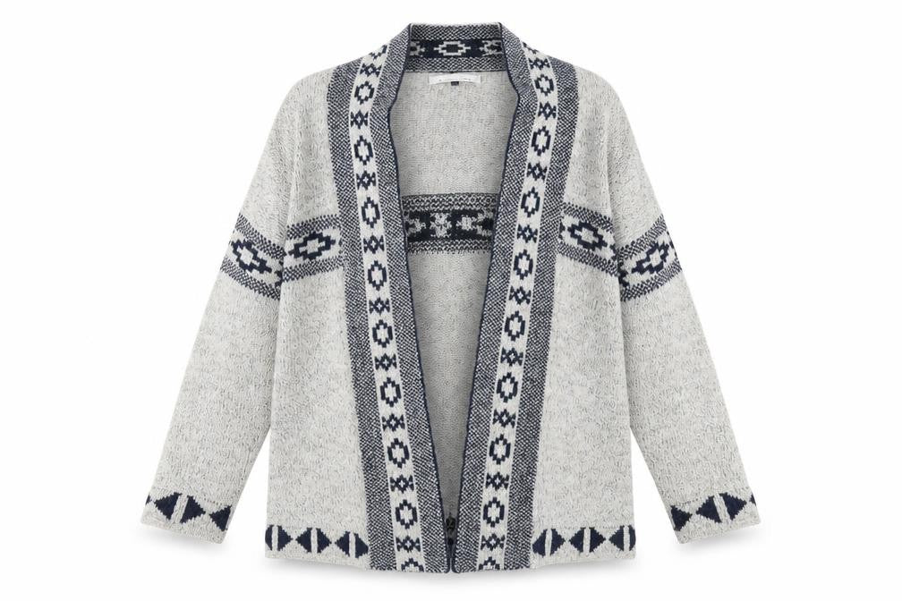 Womens UK Size L Only Grey Cardigan Jumper
