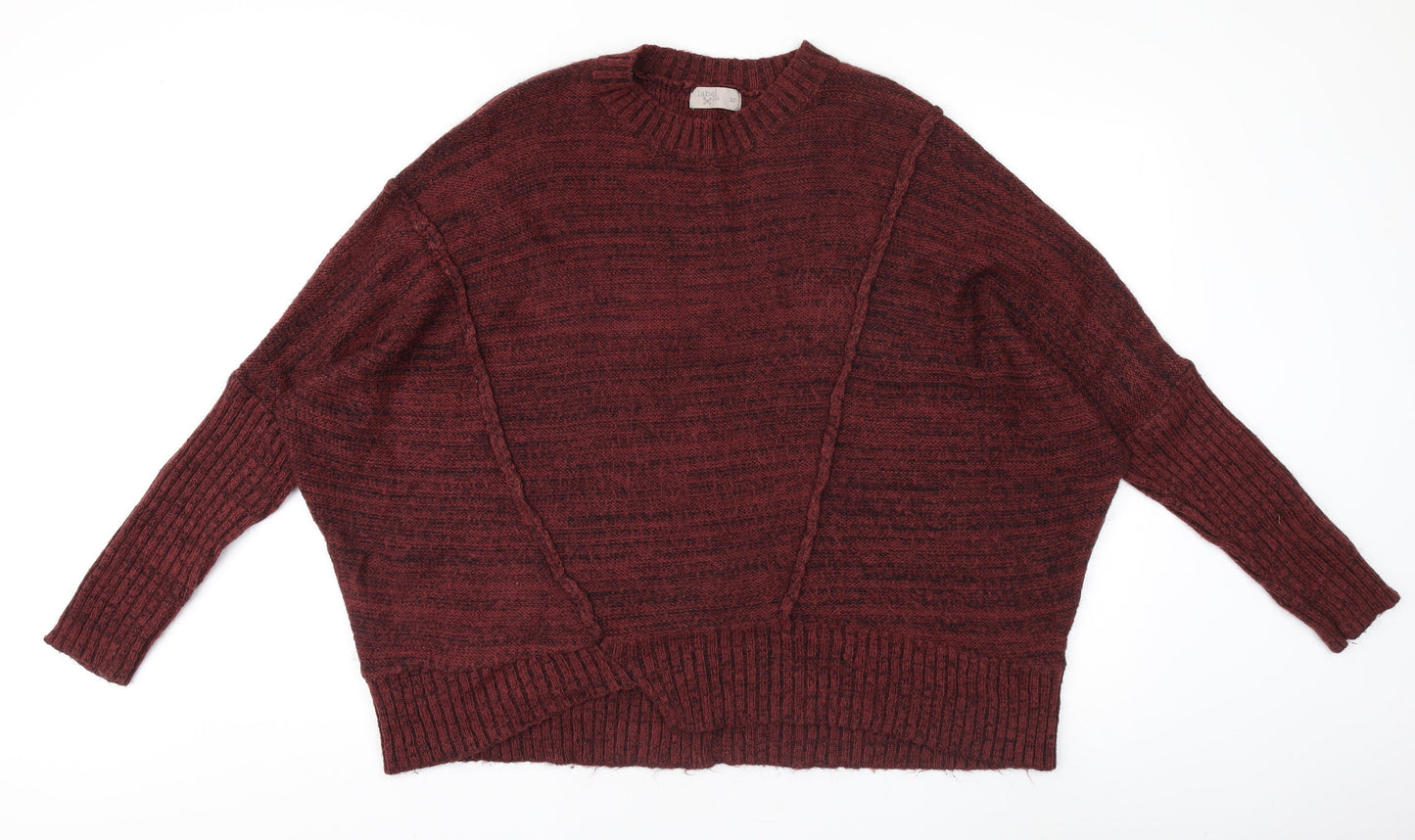 Womens UK Size 10 Label Lab Red Pullover Jumper