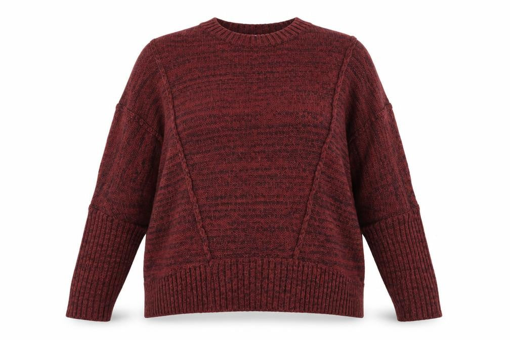 Womens UK Size 10 Label Lab Red Pullover Jumper