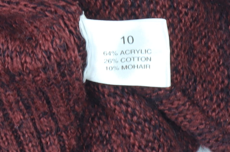 Womens UK Size 10 Label Lab Red Pullover Jumper
