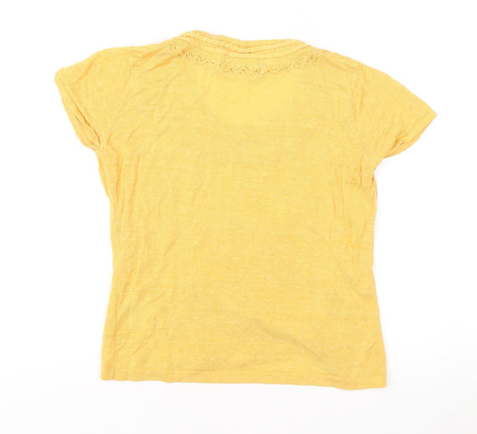Womens UK Size 10 Alex & Co. Yellow  T-Shirt