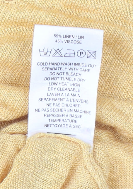 Womens UK Size 10 Alex & Co. Yellow  T-Shirt