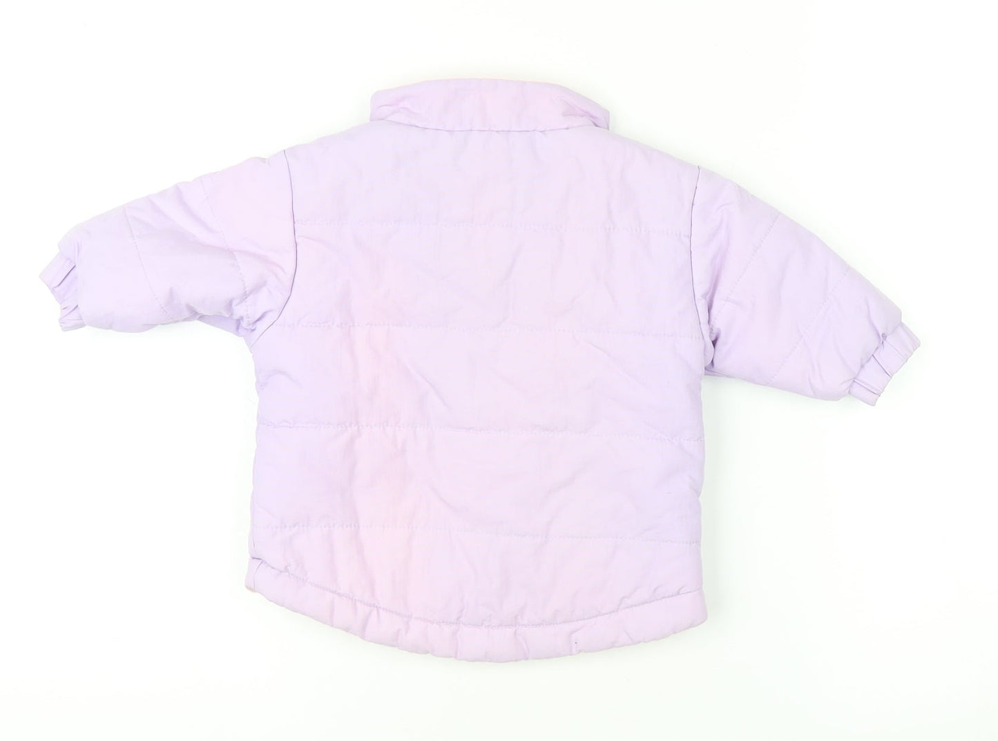 Bruin Girls Purple Puffer Jacket 3-6 Months Lined & Hooded