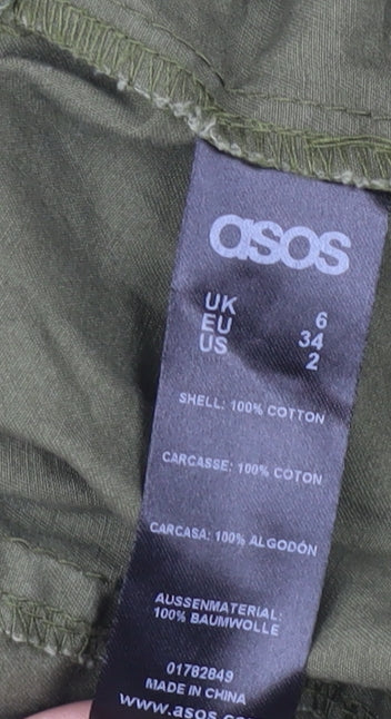 Womens UK Size 6 ASOS Green Military Jacket
