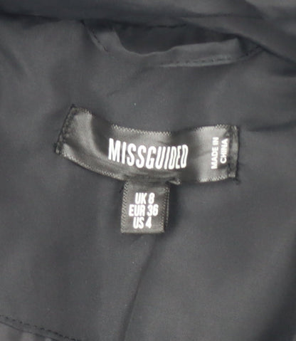 Missguided Women's Black Padded Waistcoat UK 8