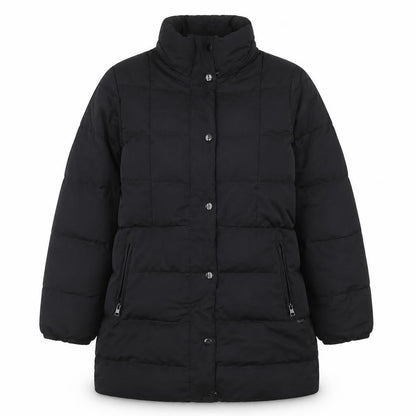 Womens UK Size S Lands' End Black Puffer Jacket