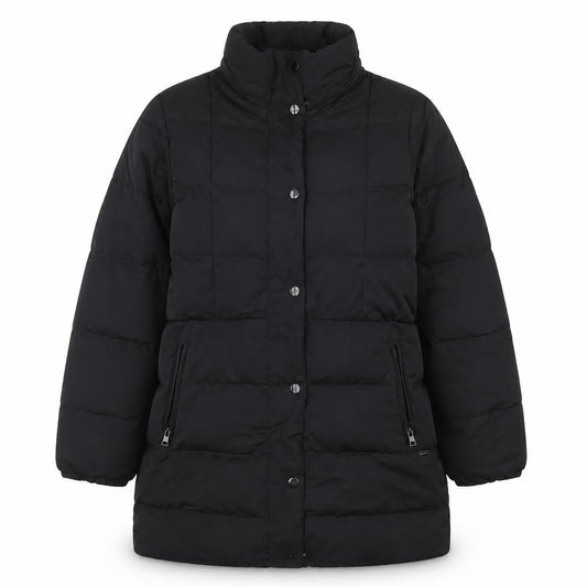 Womens UK Size S Lands' End Black Puffer Jacket
