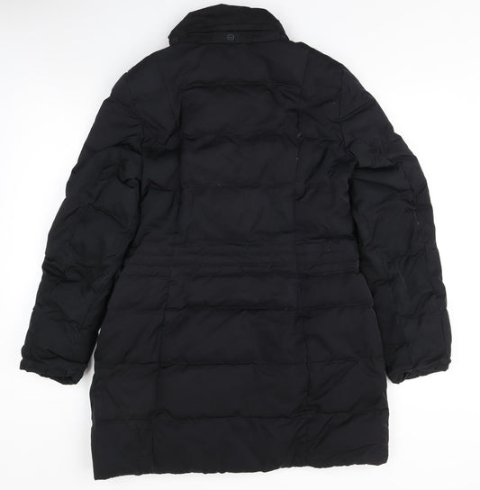 Womens UK Size S Lands' End Black Puffer Jacket