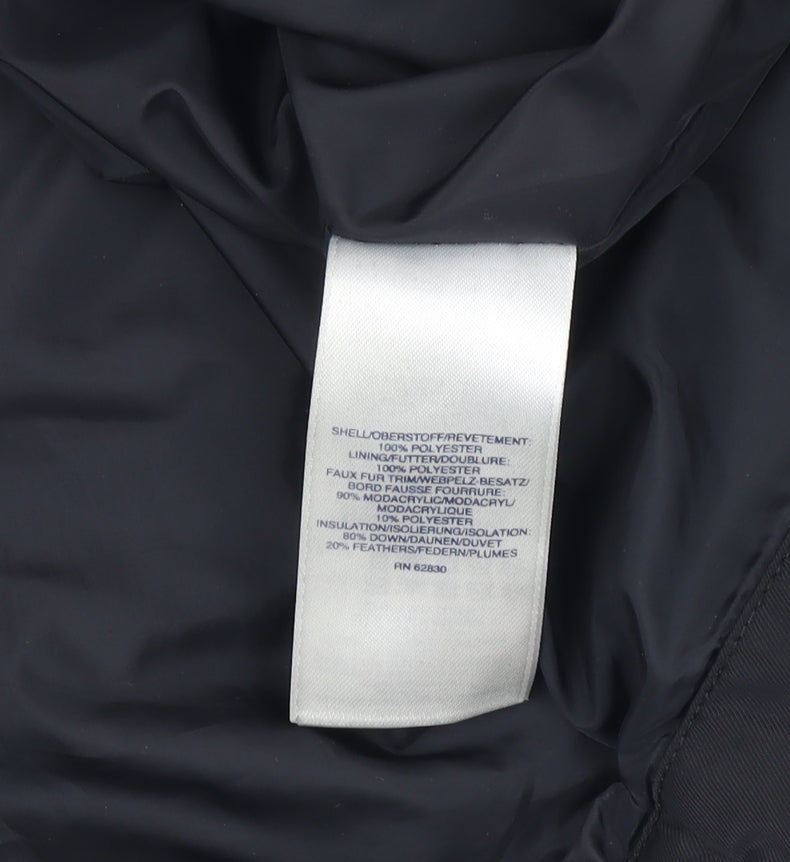 Womens UK Size S Lands' End Black Puffer Jacket