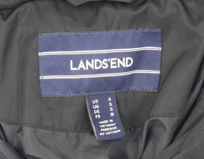 Womens UK Size S Lands' End Black Puffer Jacket