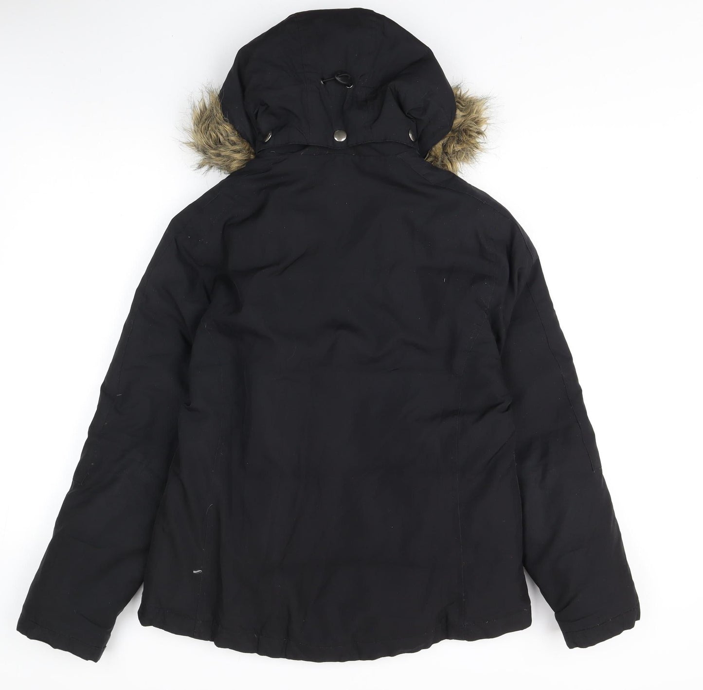 Alfani Women's Black Puffer Jacket with Hood, Size S