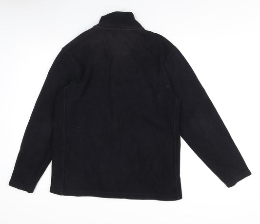 Next Men's Black Full Zip Jumper, Size L, Cotton