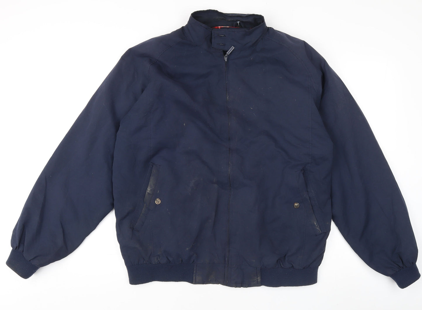 Mens UK Size L Carabou Blue Bomber Jacket