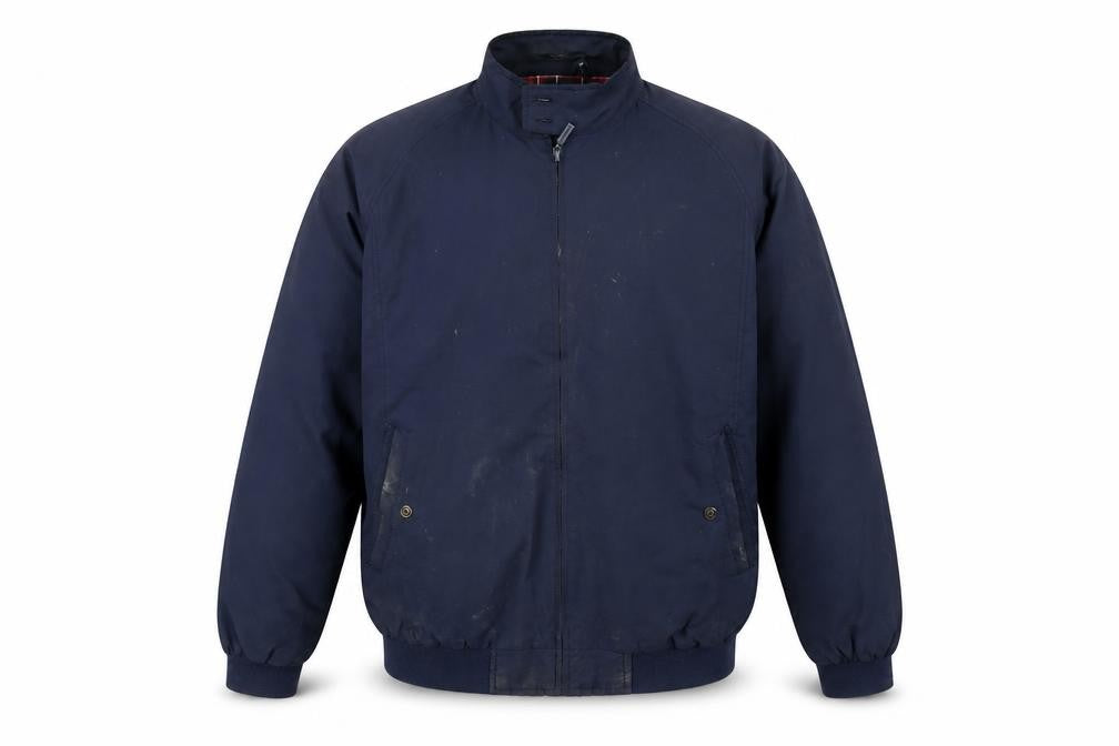 Mens UK Size L Carabou Blue Bomber Jacket