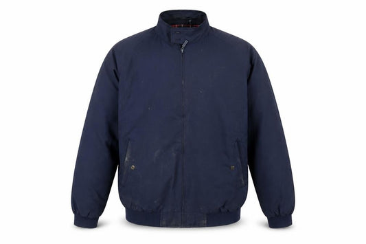 Mens UK Size L Carabou Blue Bomber Jacket