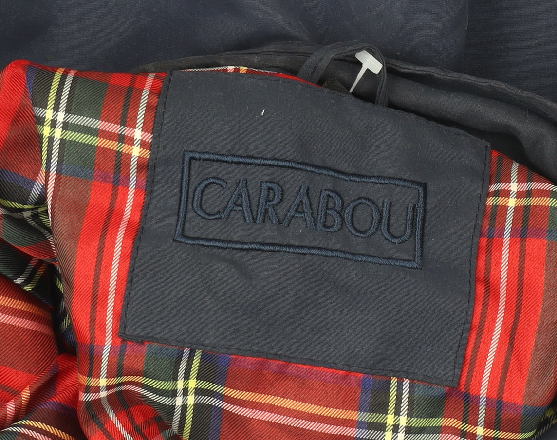 Mens UK Size L Carabou Blue Bomber Jacket