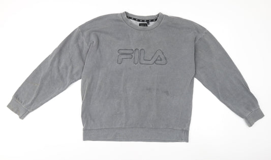 Additional front view of Fila unisex grey xl jumper