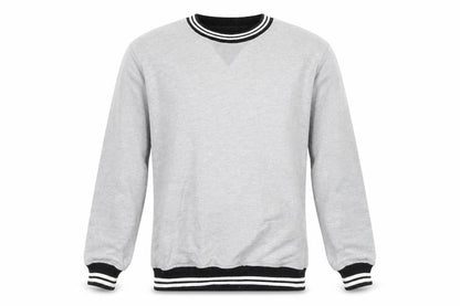 Another Influence Men's Grey Medium Pullover Crew Neck Jumper