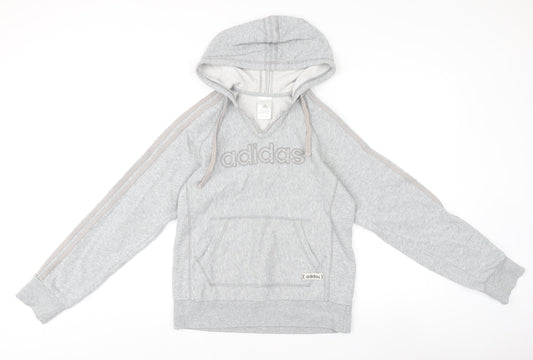 Womens UK Size 12 adidas Grey Pullover Jumper
