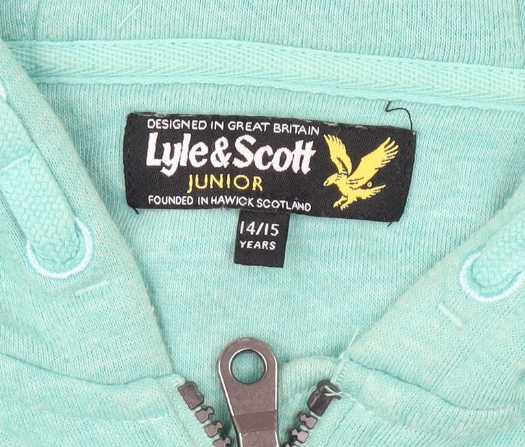 Lyle & Scott Boys Green Hooded Jacket 14 Years