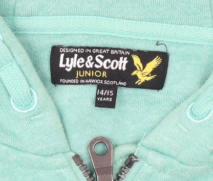 Lyle & Scott Boys Green Hooded Jacket 14 Years