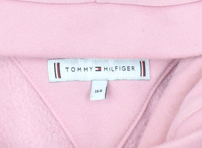 Tommy Hilfiger Girls Pink Hoodie Jacket Size 164