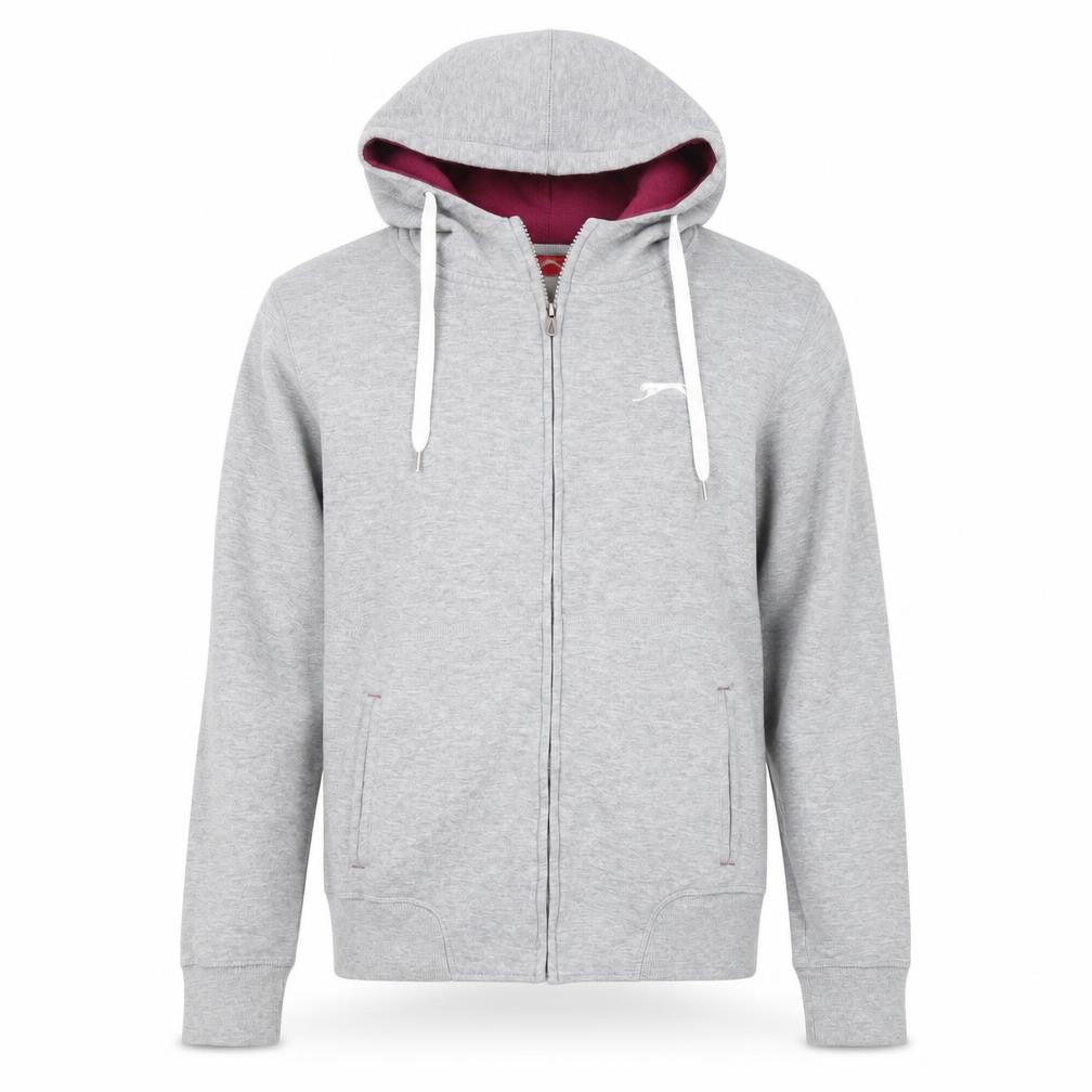 Slazenger Womens Grey Hooded Basic Jacket Size 16