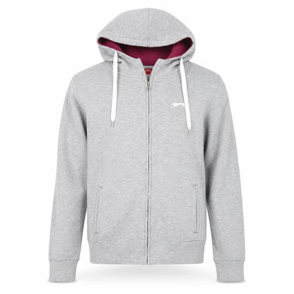 Slazenger Womens Grey Hooded Basic Jacket Size 16