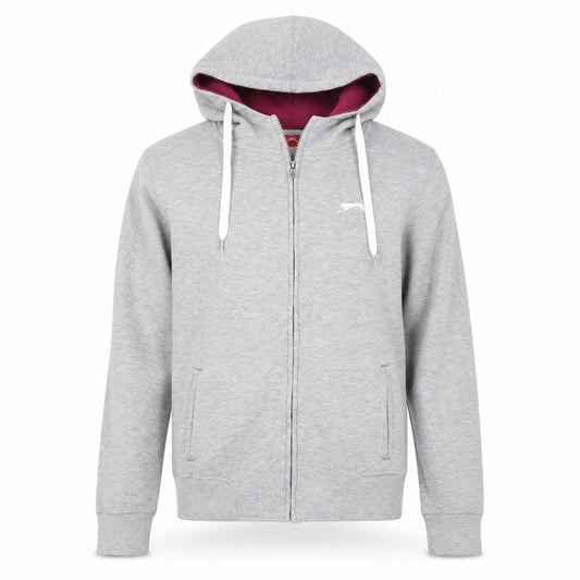Slazenger Womens Grey Hooded Basic Jacket Size 16