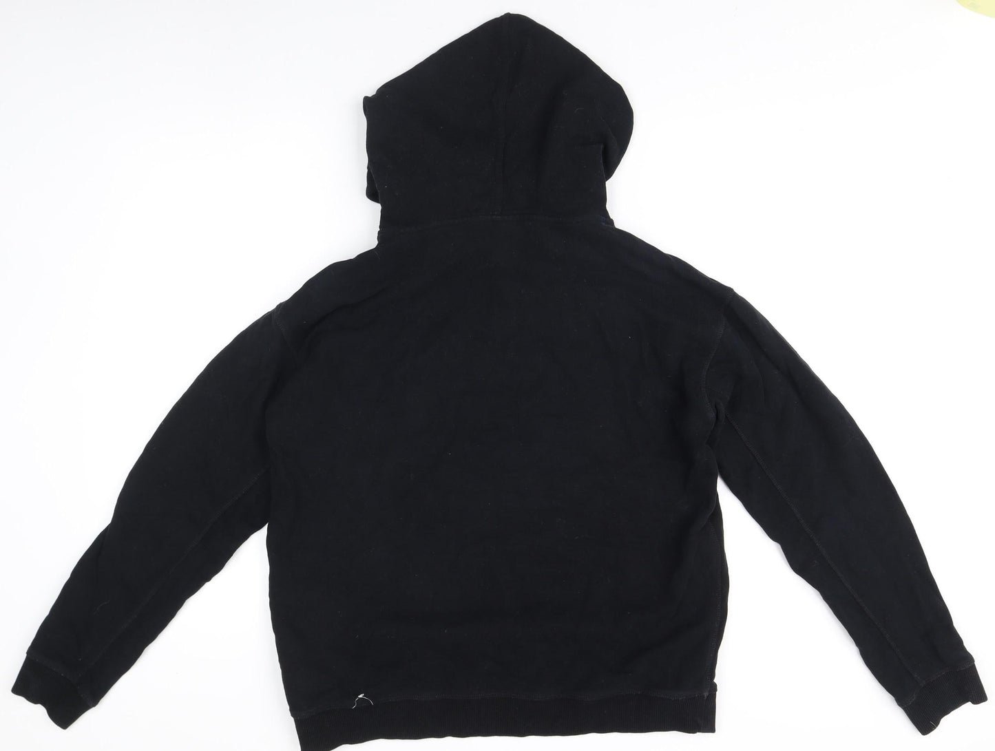 Ivy Park Women's Black Hooded Pullover Jumper
