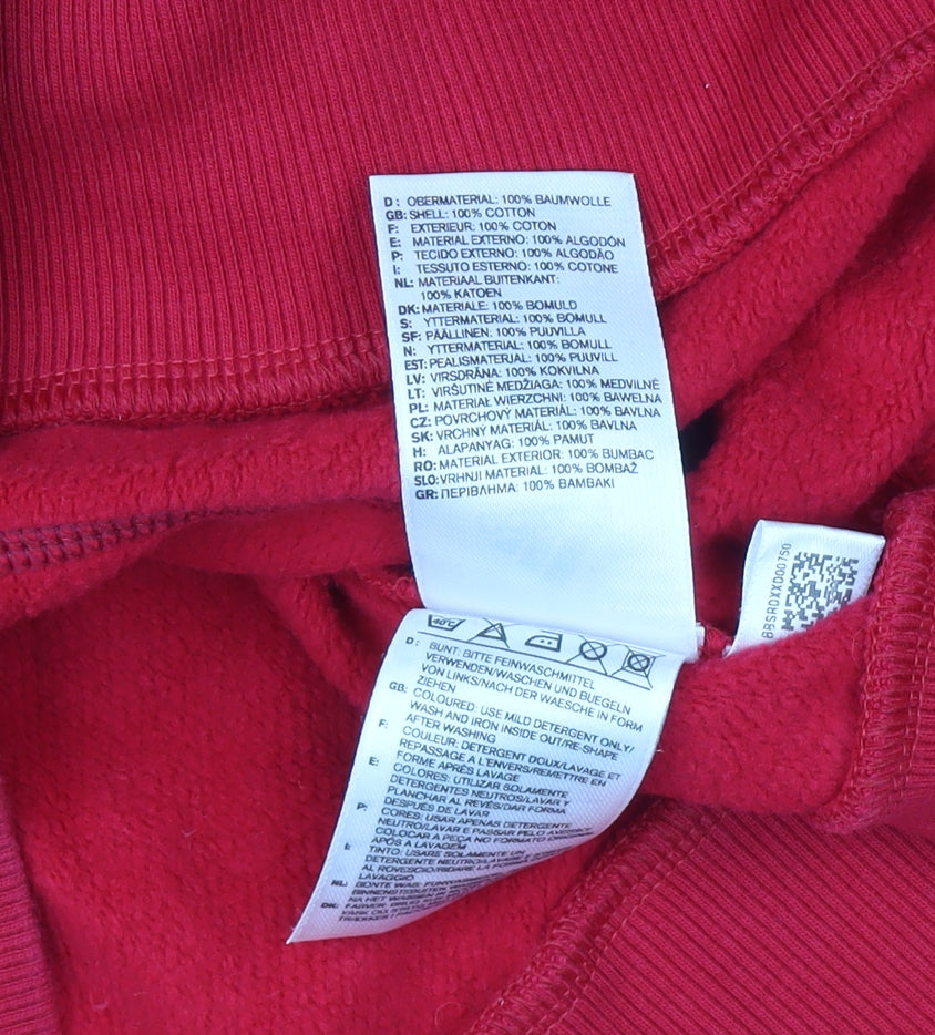 Womens UK Size 10 adidas Red Pullover Jumper