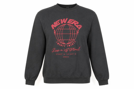 Front view of Missguided Women's Black jumper, Regular Fit, Graphic Design