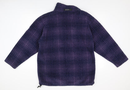 Craghoppers Men's Purple Check Full Zip Jumper Size S