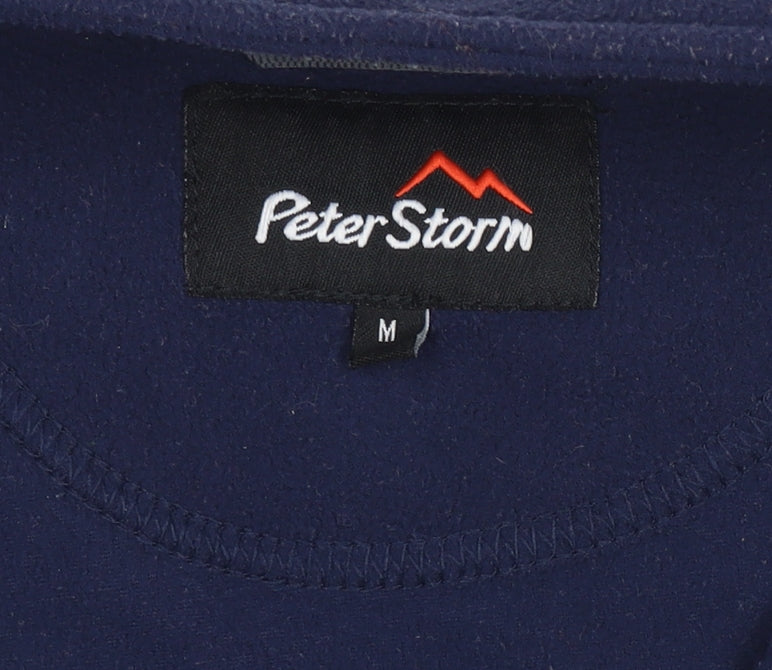 Mens UK Size M Peter Storm Blue 1/4 Zip