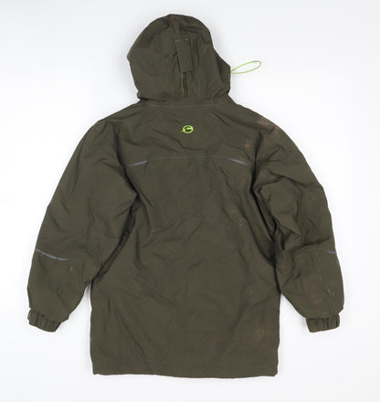 Sprayway Boys Green Parka Coat 11 Years Waterproof Hooded