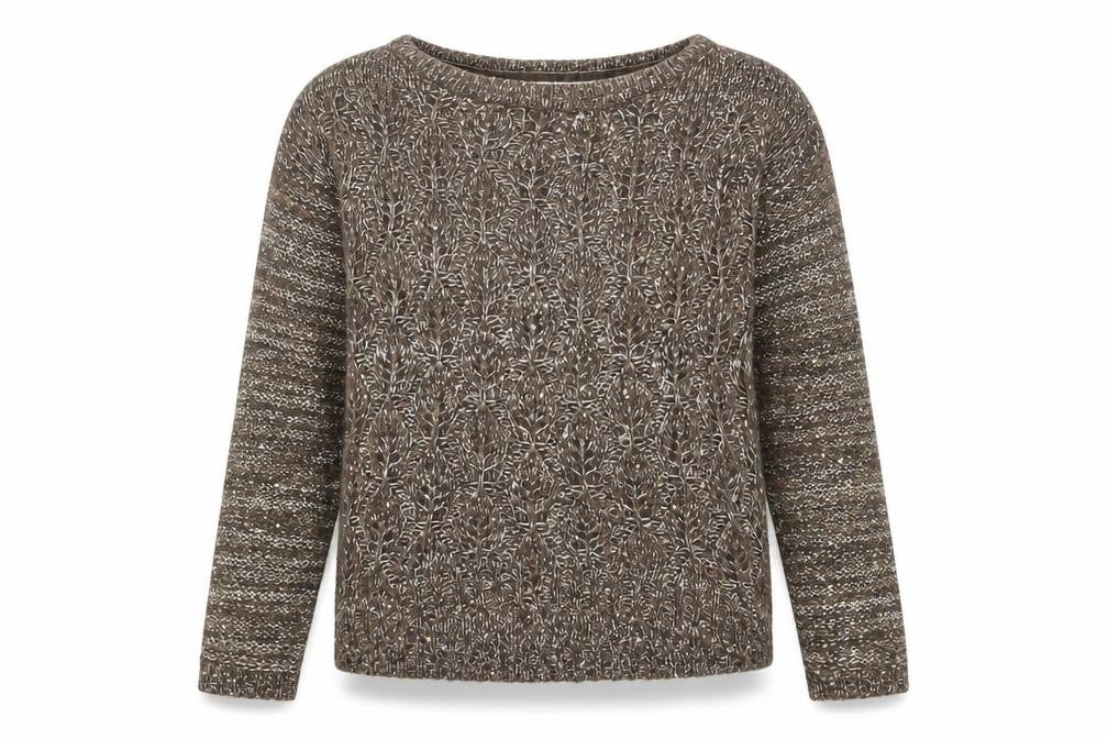 Womens UK Size 10 Rocha John Rocha Brown Pullover Jumper