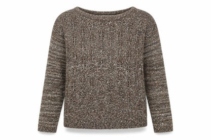 Womens UK Size 10 Rocha John Rocha Brown Pullover Jumper