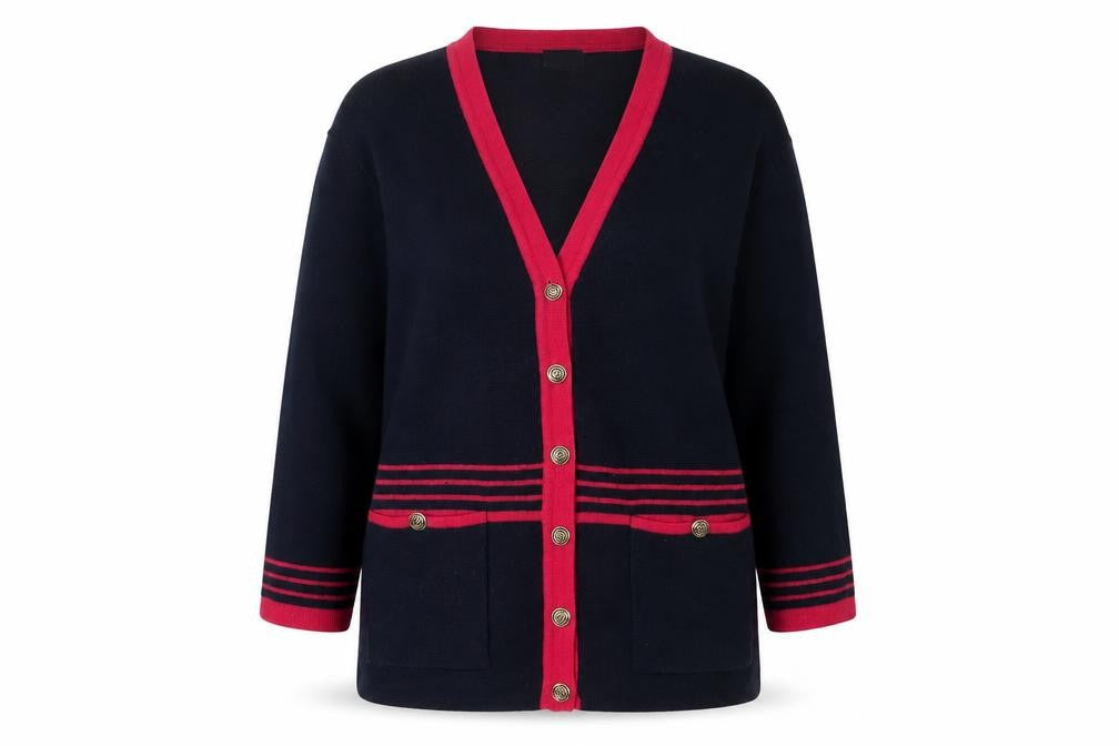 Womens UK Size M Eastex Multicoloured Cardigan Jumper