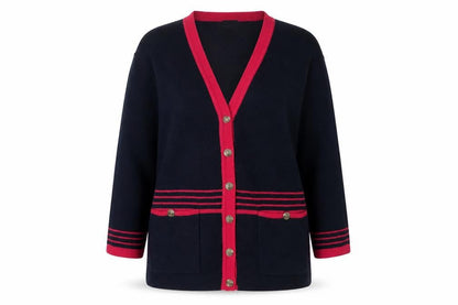 Womens UK Size M Eastex Multicoloured Cardigan Jumper