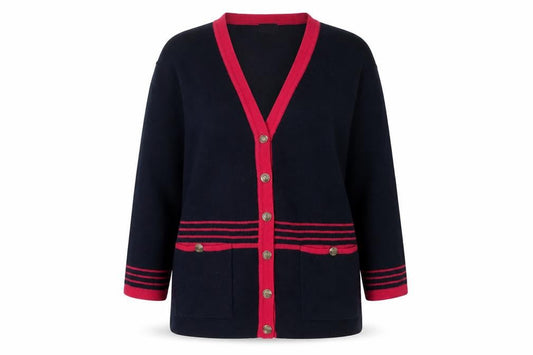 Womens UK Size M Eastex Multicoloured Cardigan Jumper