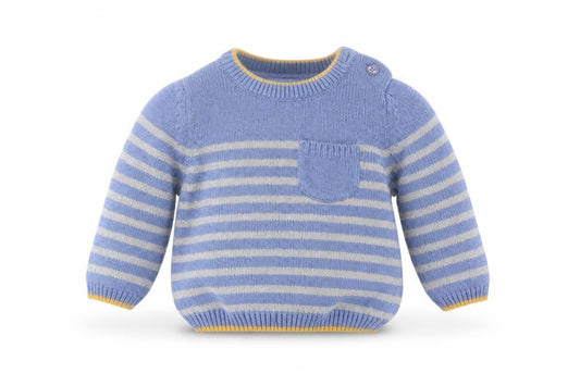 Monsoon Blue Unisex Baby Jumper, 0-3 Months